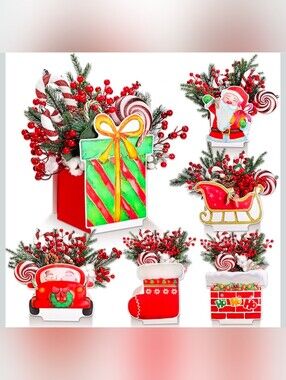 Noveread 6 Pc. Christmas Pine Branches Centerpieces